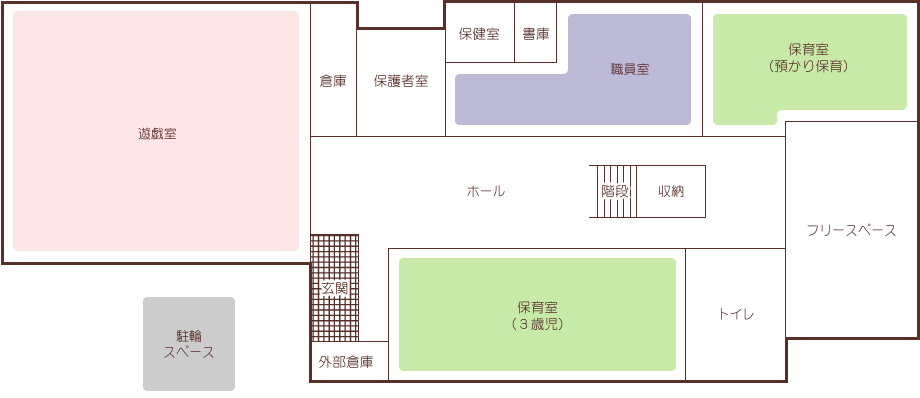 認定こども園 恵光学園第一幼稚園見取り図１