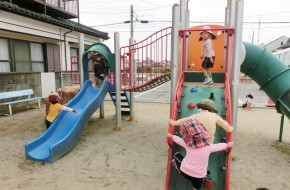 給食後の自由遊び