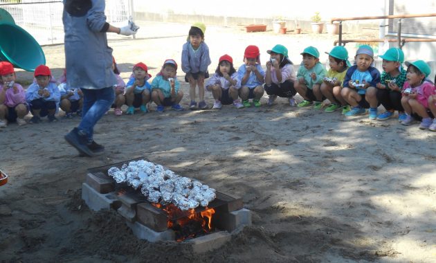 第2園の焼き芋会のようす
