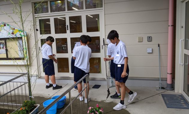第一園　中学生福祉ボランティア体験　7月3日