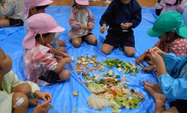 第一園第二園合同　菌ちゃん土づくり　９月２日