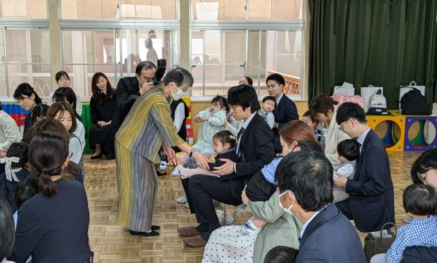 第二園　入園式　（恵光第二幼稚園・恵光保育園　合同）　4月10日