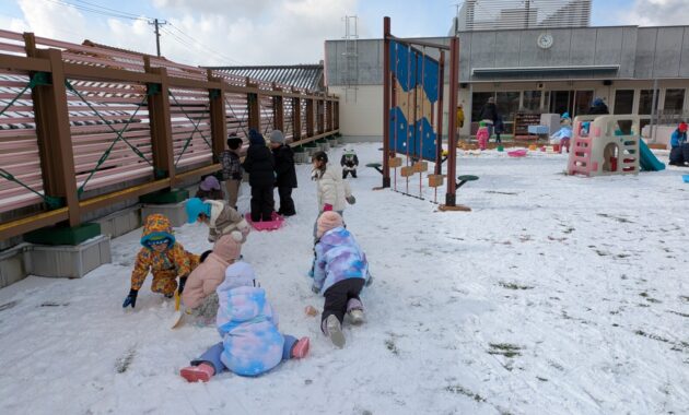 第一園　雪遊び　１月２２日・２６日