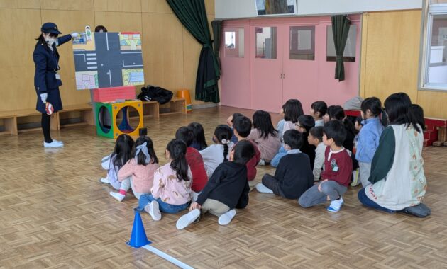 第二園　年長交通安全教室　2月9日
